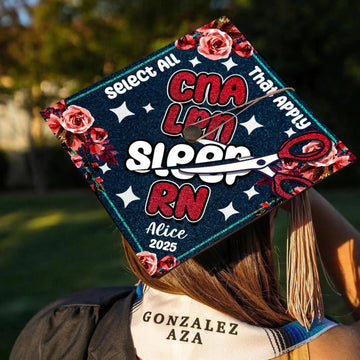 Personalized RN Nursing Graduation Cap Topper, Registered Nurse Grad Cap To Celebrate Your Big Day