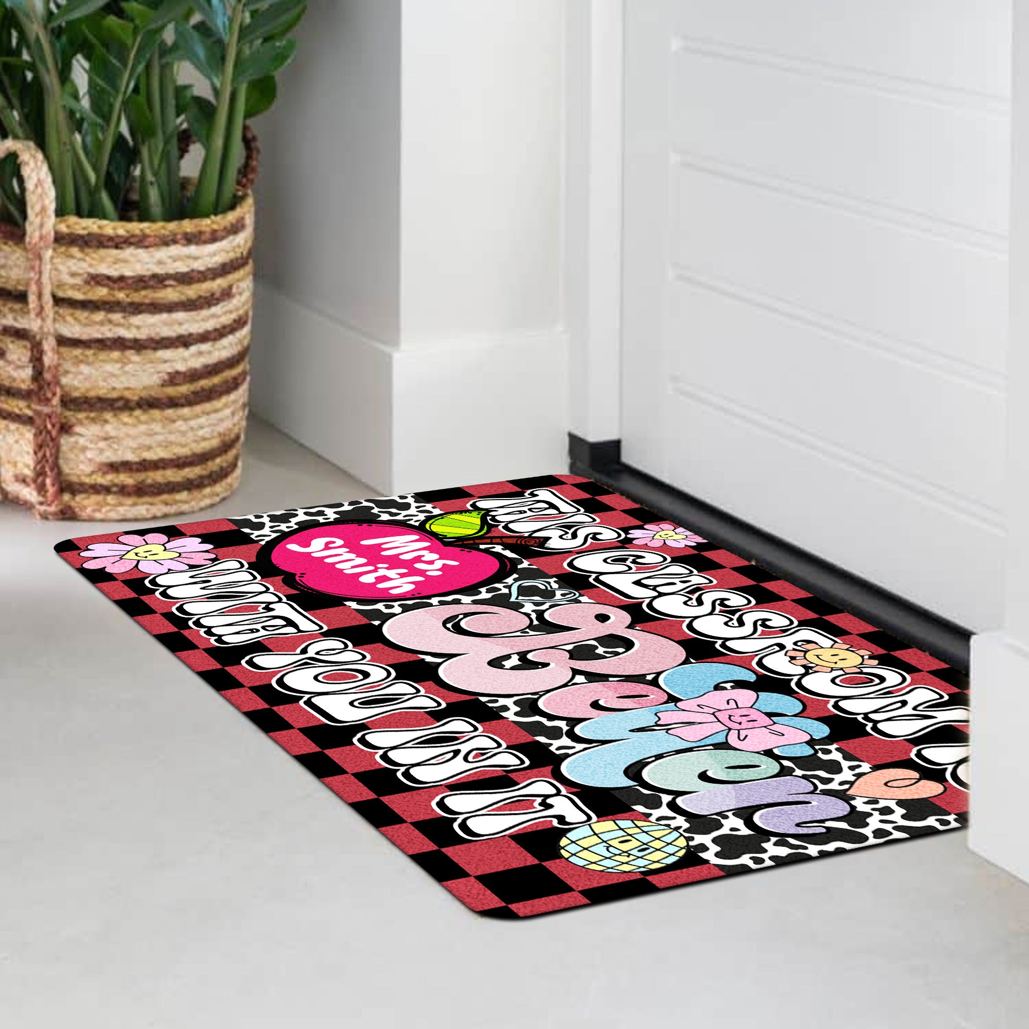 This Classroom Is Better With You In It Doormat - Personalized Teacher Welcome Mat - Cute Classroom Decor - Back to School Gift