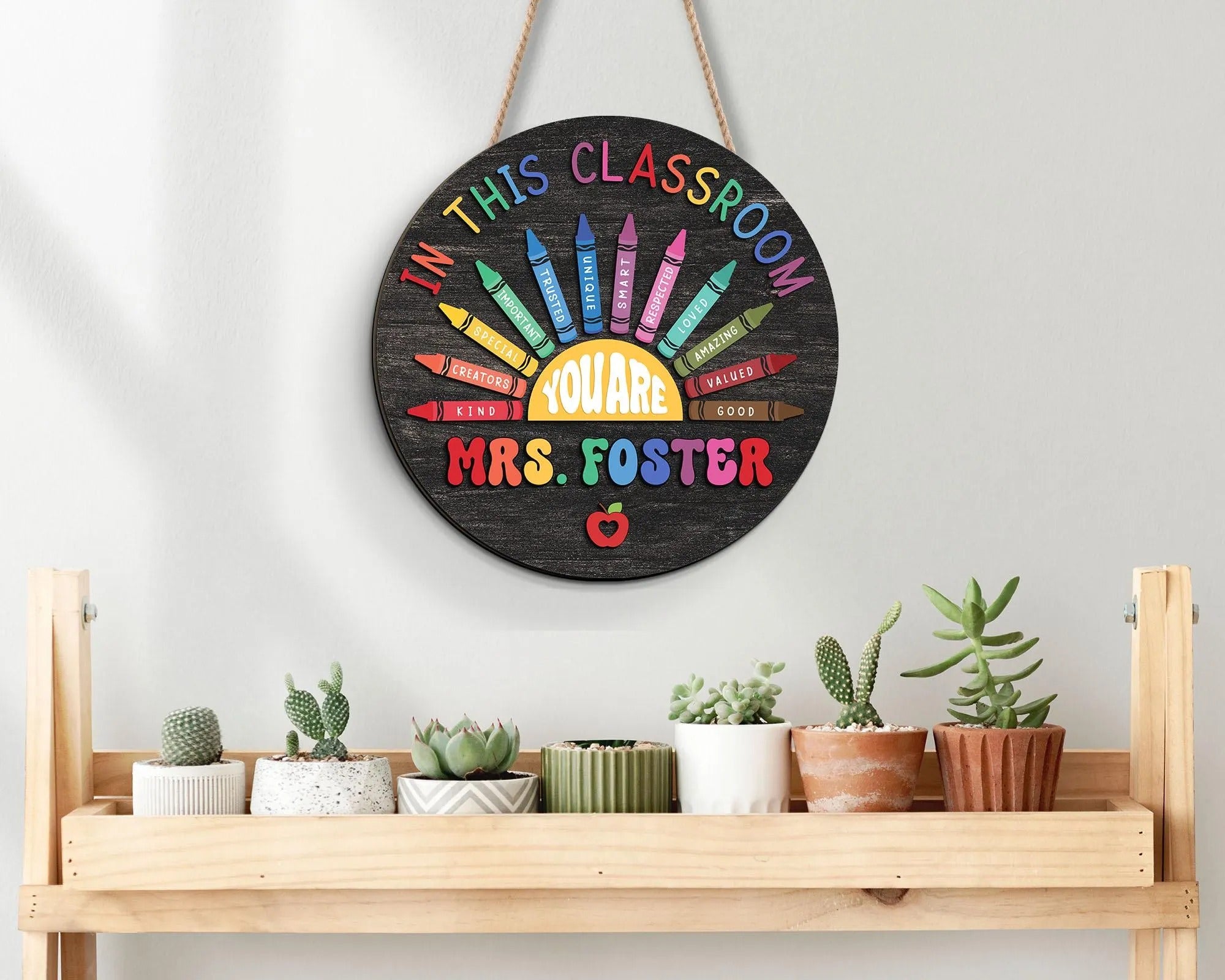 In this Classroom You Are Door Hanger, Classroom 3D Wooden Sign, Teacher Gifts, Classroom School Decor