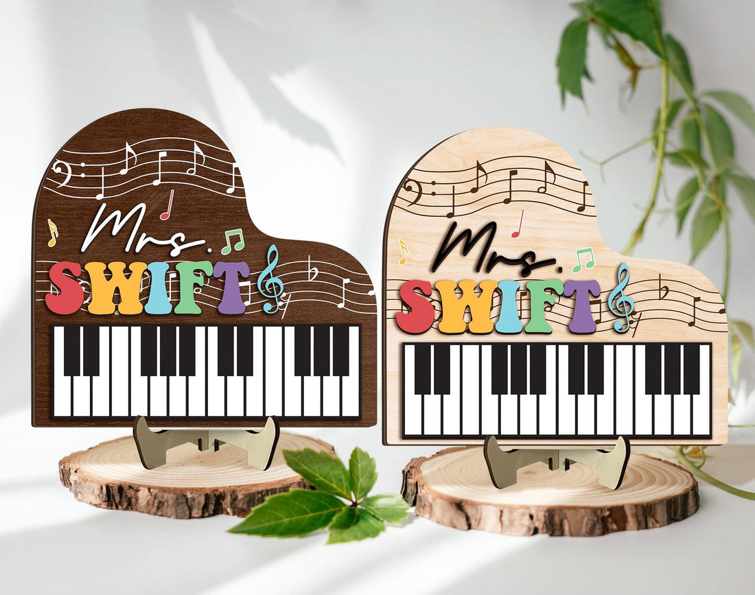Personalized Music Teacher Sign, Colorful Welcome Classroom Door Hanger, Music Classroom Decor